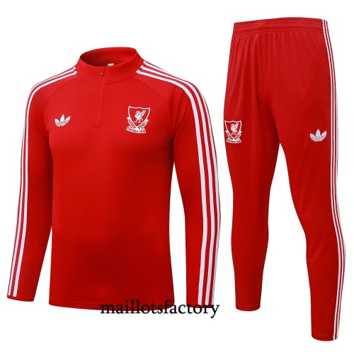 Maillotsfactory Soldes Survetement Enfant Liverpool 2026/27 Rouge