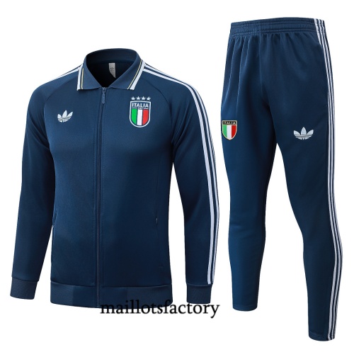 Maillotsfactory Nouveau Veste Survetement Italie 2026/27 Bleu Marine