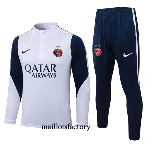 Maillotsfactory Achetez Survetement PSG 2026/27 2 étoiles Blanc