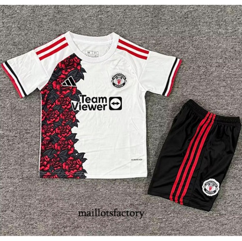 Maillot du Manchester United Enfant 2025/26 Training Blanc
