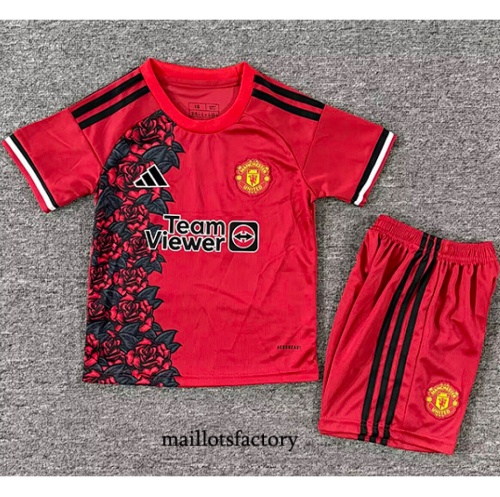 Maillot du Manchester United Enfant 2025/26 Training rouge