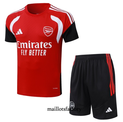 Maillotsfactory Nouveau Maillot d'entrainement Arsenal + Shorts 2026/27 Rouge