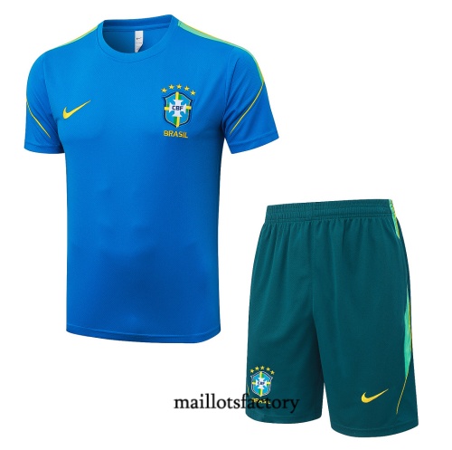 Maillotsfactory Site Maillot d'entrainement Brésil + Shorts 2026/27 Bleu
