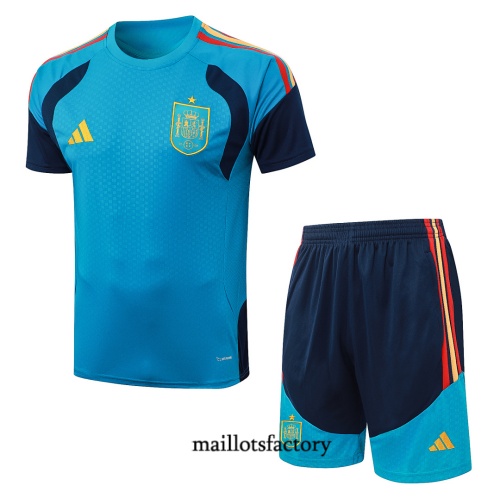 Maillotsfactory Nouveau Maillot d'entrainement Espagne + Shorts 2026/27 Bleu