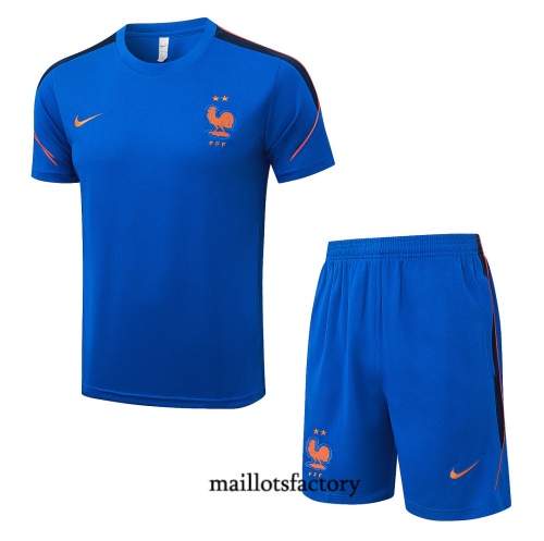 Maillotsfactory Achetez Maillot d'entrainement France + Shorts 2026/27 Bleu