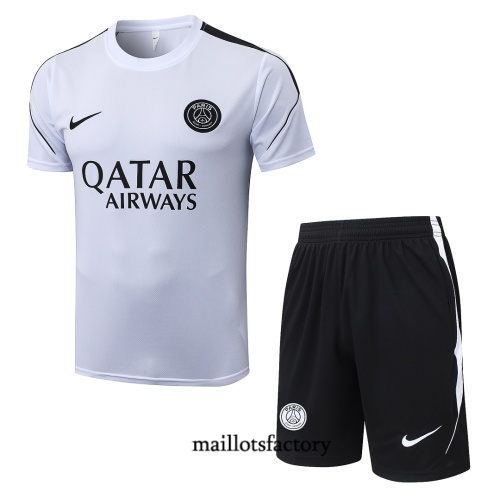 Maillotsfactory Site Maillot d'entrainement PSG + Shorts 2026/27 Blanc