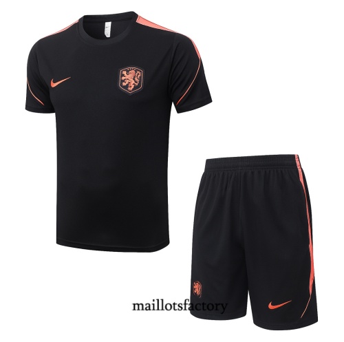 Maillotsfactory Nouveau Maillot d'entrainement Pays-Bas + Shorts 2026/27 Noir