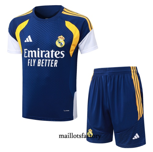 Maillotsfactory Nouveau Maillot d'entrainement Real Madrid + Shorts 2026/27 Bleu Marine