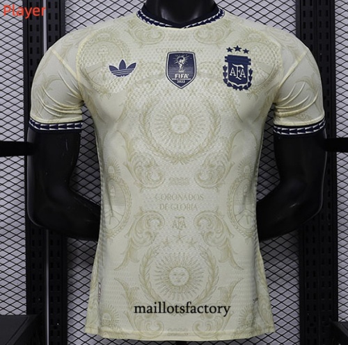 Maillotsfactory Soldes Maillot du Argentine Player 2026/27 spéciale Jaune