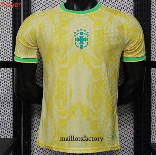 Maillotsfactory Soldes Maillot du Brésil Player 2026/27 spéciale Jaune