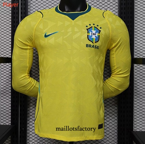 Maillotsfactory Nouveau Maillot du Brésil Player 2026/27 Domicile Manche Longue