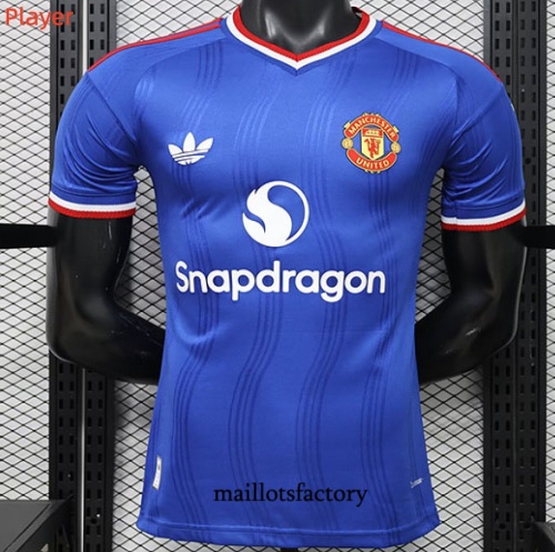 Maillotsfactory Nouveau Maillot du Manchester United Player 2026/27 spéciale Bleu