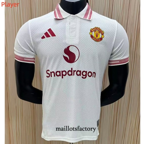 Maillotsfactory Achetez Maillot du Manchester United Polo Player 2026/27 Blanc