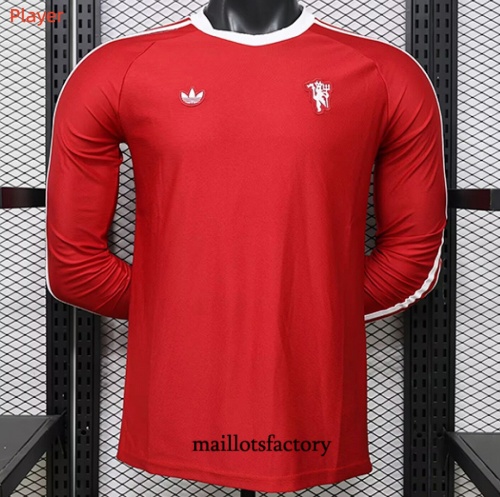 Maillotsfactory Soldes Maillot du Manchester United Player 2026/27 Manche Longue Rouge