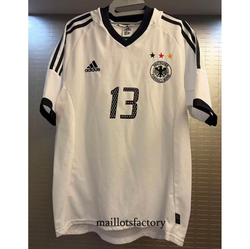 Maillotsfactory Soldes Maillot du Retro Alemania 2002 Domicile
