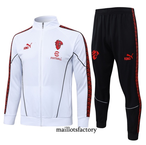 Maillotsfactory Soldes Veste Survetement AC Milan 2026/27 Blanc
