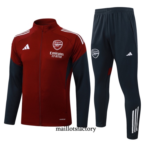 Maillotsfactory Site Veste Survetement Arsenal 2026/27 Rouge/Blanc