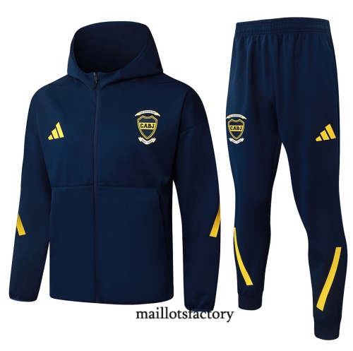 Maillotsfactory Site Veste Survetement Boca Juniors à capuche 2026/27 Bleu Marine