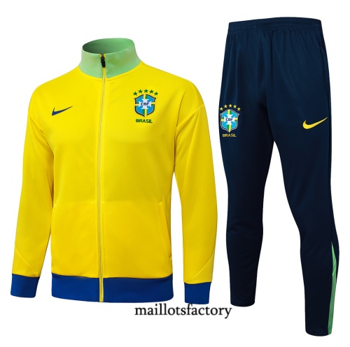 Maillotsfactory Nouveau Veste Survetement Brésil 2026/27 Jaune