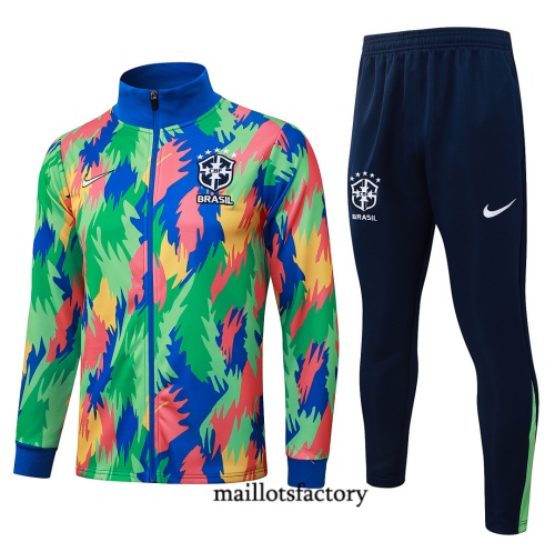Maillotsfactory Achetez Veste Survetement Brésil 2026/27 Bleu