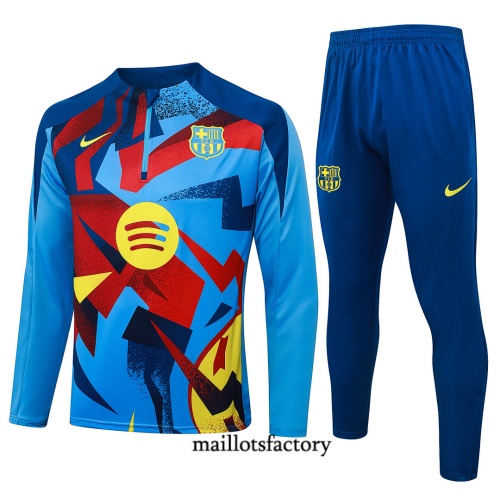 Maillotsfactory Nouveau Survetement Enfant Barcelone 2026/27 Bleu