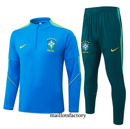 Maillotsfactory Nouveau Survetement Enfant Brésil 2026/27 Bleu