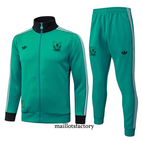 Maillotsfactory Nouveau Veste Survetement Enfant Liverpool 2026/27 Vert