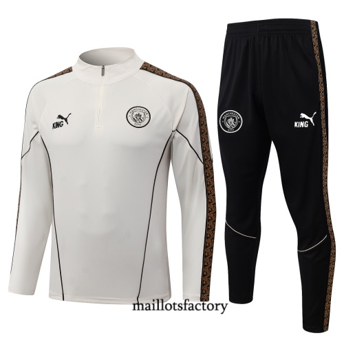 Maillotsfactory Achetez Survetement Enfant Manchester City 2026/27 blanc cassé