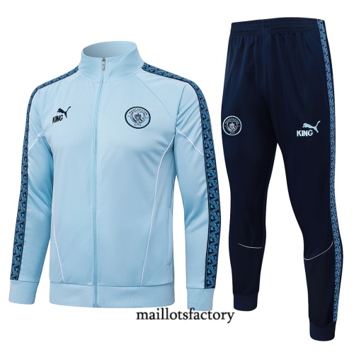 Maillotsfactory Soldes Veste Survetement Enfant Manchester City 2026/27 Bleu