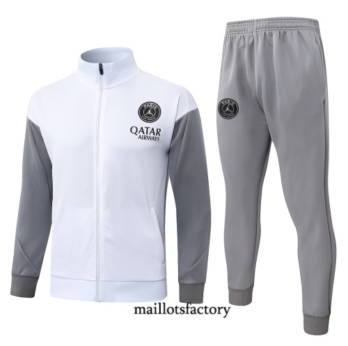 Maillotsfactory Nouveau Veste Survetement Enfant PSG 2026/27 Blanc