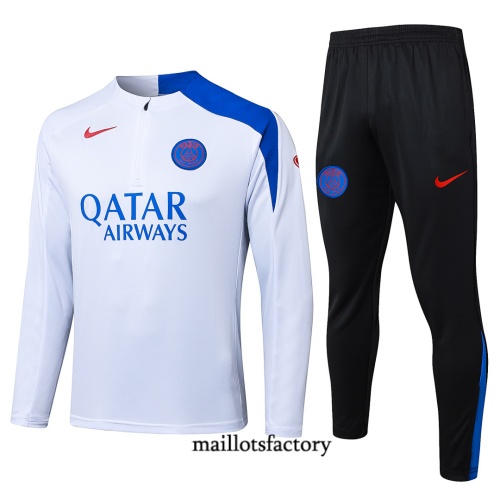 Maillotsfactory Soldes Survetement Enfant PSG 2026/27 Blanc