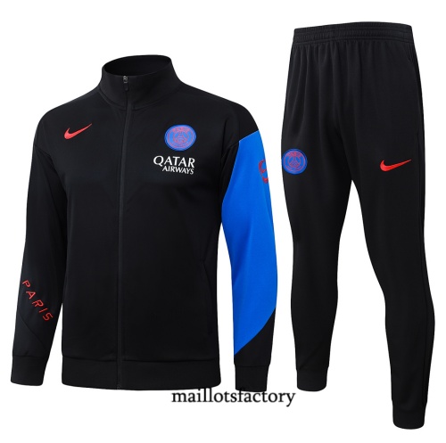 Maillotsfactory Achetez Veste Survetement Enfant PSG 2026/27 Noir/Bleu