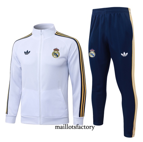 Maillotsfactory Nouveau Veste Survetement Enfant Real Madrid 2026/27 Blanc