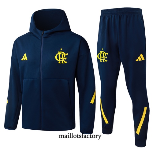 Maillotsfactory Achetez Veste Survetement Flamengo à capuche 2026/27 Bleu Marine