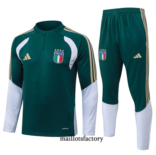 Maillotsfactory Achetez Survetement Italie 2026/27 vert noirâtre