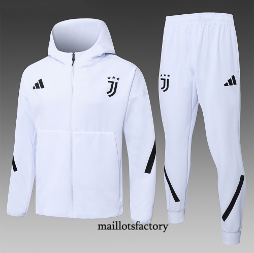 Maillotsfactory Site Veste Survetement Juventus à capuche 2026/27 Blanc