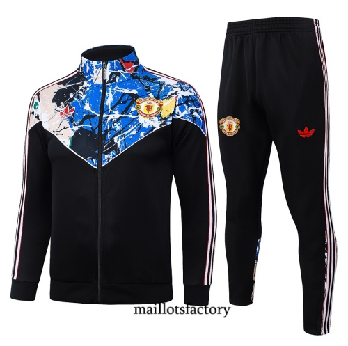 Maillotsfactory Soldes Veste Survetement Manchester United 2026/27 Noir