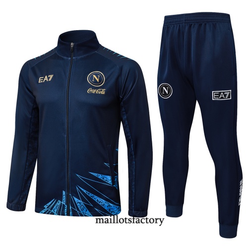 Maillotsfactory Soldes Veste Survetement Naples 2026/27 Bleu Marine
