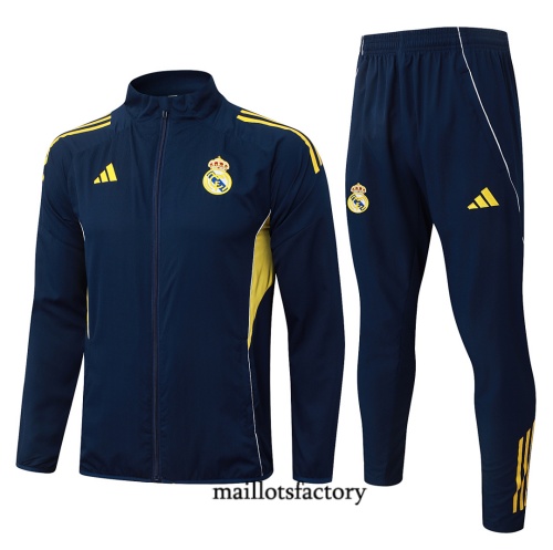 Maillotsfactory Achetez Maillot du Coupe vent Real Madrid 2026/27 Bleu Marine