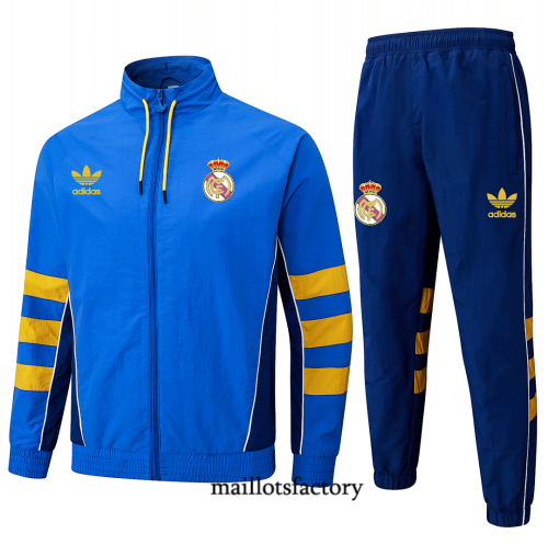 Maillotsfactory Site Maillot du Coupe vent Real Madrid 2026/27 Bleu