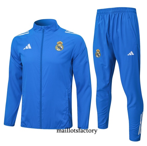 Maillotsfactory Soldes Maillot du Coupe vent Real Madrid 2026/27 Bleu