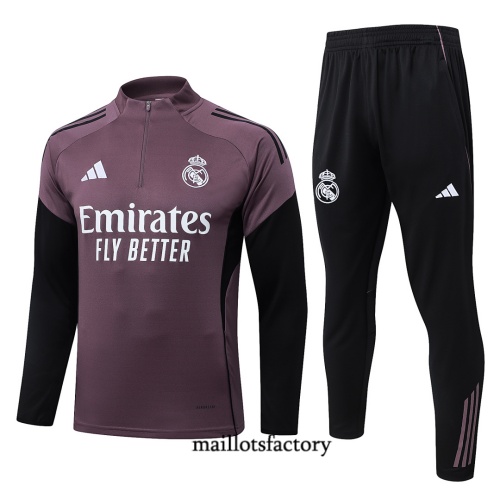 Maillotsfactory Nouveau Survetement Real Madrid 2026/27 Gris/Violet