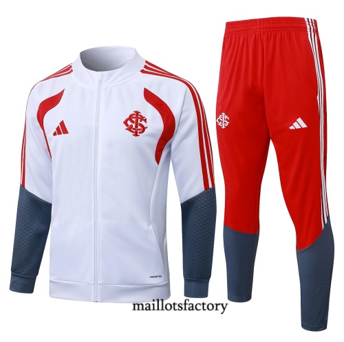 Maillotsfactory Nouveau Veste Survetement SC Internacional 2026/27 Blanc/Rouge