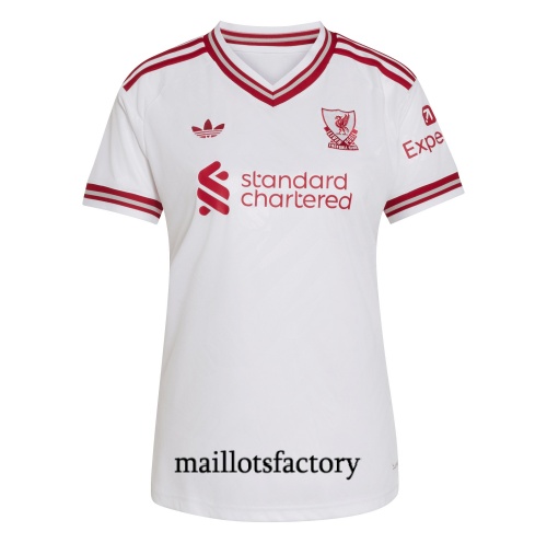 Maillot du Liverpool Femme 2026/27 Exterieur Blanc