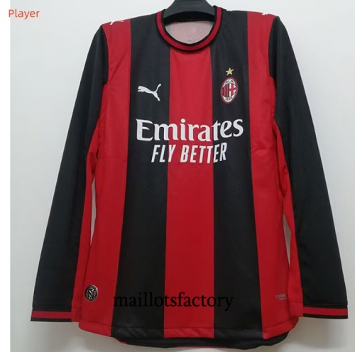 Maillot du AC Milan Player 2026/27 Domicile Manche Longue