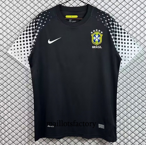 Maillot du Retro Brésil 2010 Gardien de but Noir