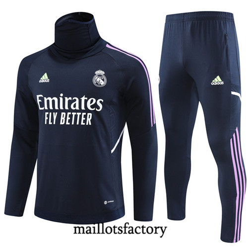 Achat Maillot du Survetement Real Madrid 2022/23 Bleu fac tory s0544